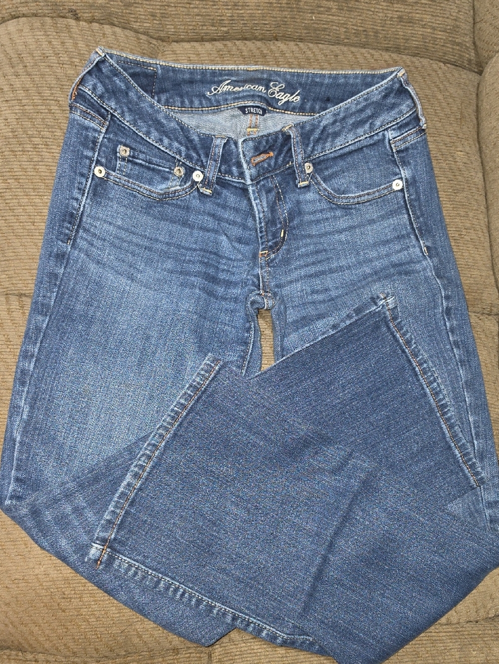 American Eagle Outfitters Women's Medium Blue Bootcut Stretch Jeans